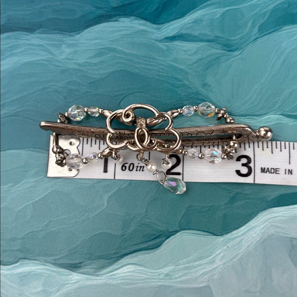 Lilla Rose Flexi Hair Clip (Small) silver rain cloud - Picture 4 of 6